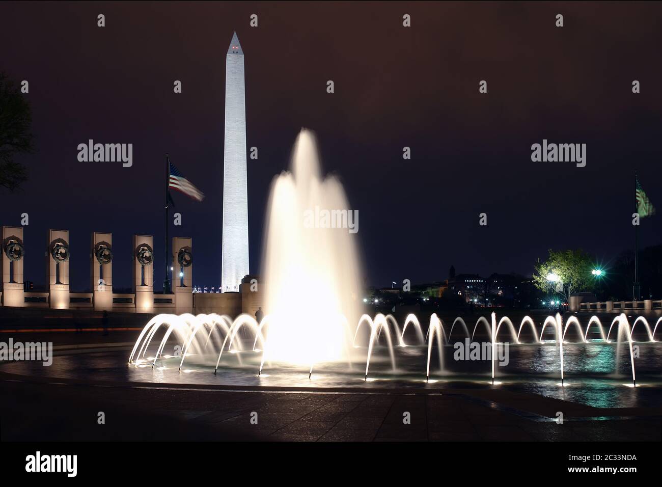 Mémorial de la Seconde Guerre mondiale à Washington Banque D'Images