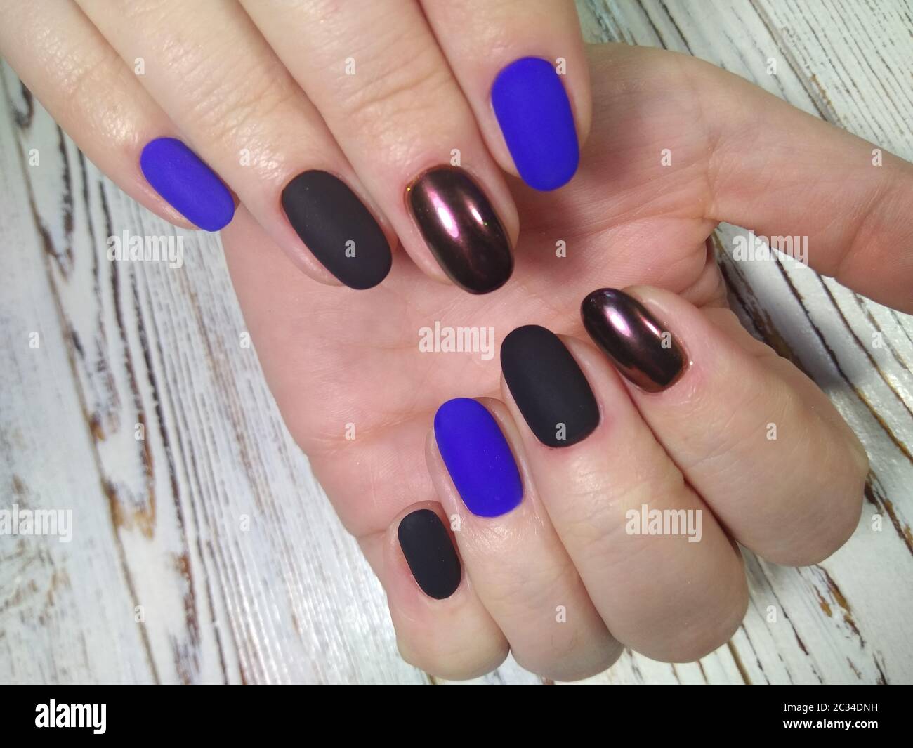 La beauté de l'ongles naturels. Banque D'Images