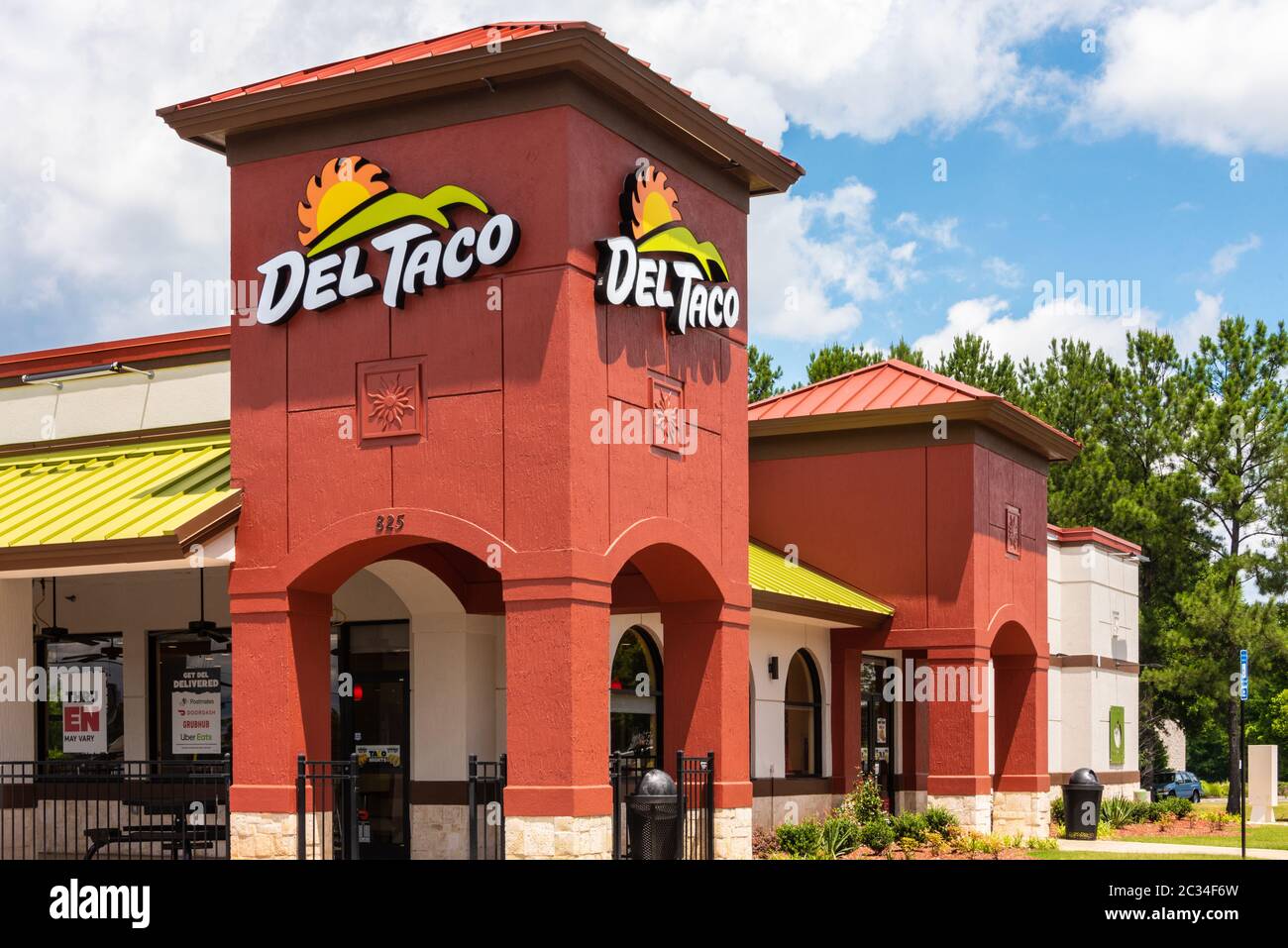 Del Taco Mexican restaurant fast-food à Lawrenceville, Géorgie. (USA) Banque D'Images