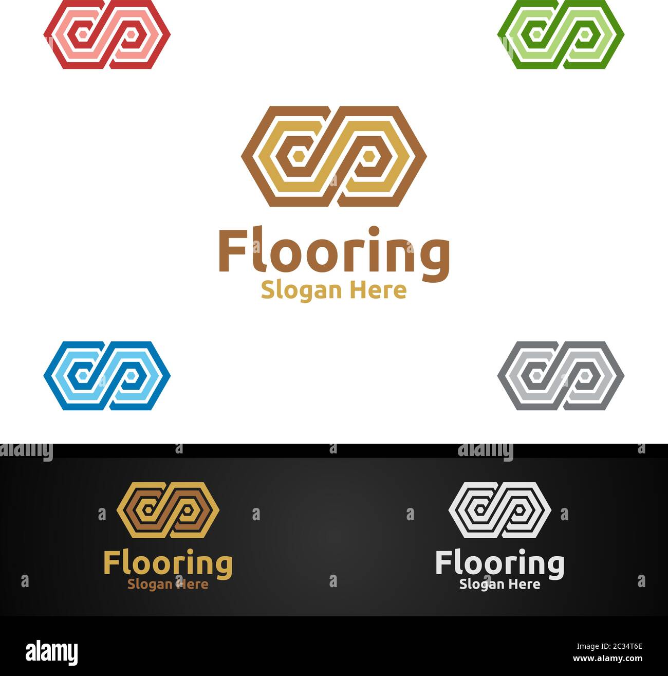 Logo parquet pour parquet en bois ou en vinyle carreaux de granit de bois dur conception vectorielle Illustration de Vecteur