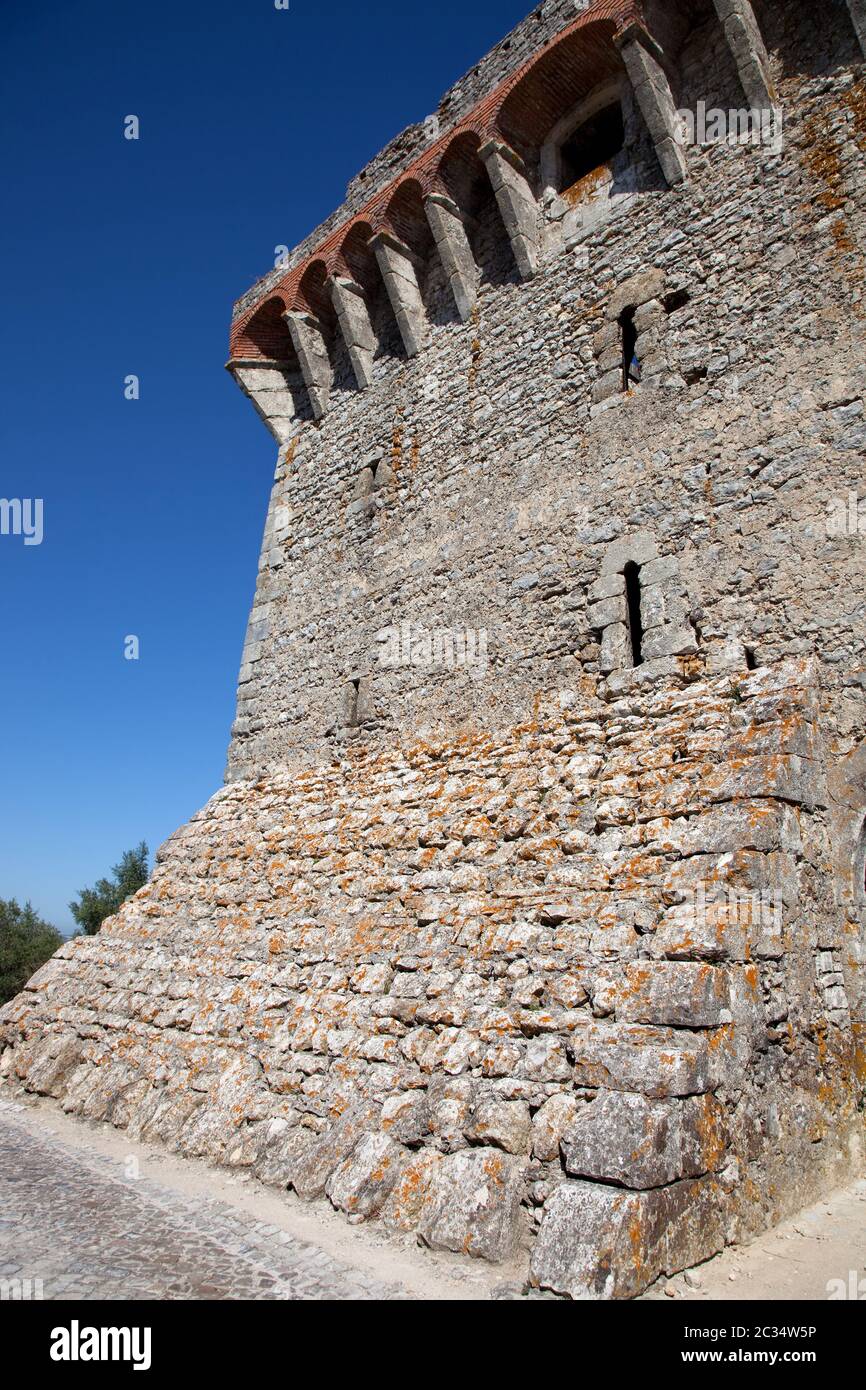 Ourem vieux château en haut de la colline, dans le centre du Portugal Banque D'Images