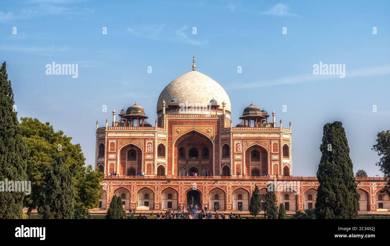 tombe d'humayun à new delhi Banque D'Images