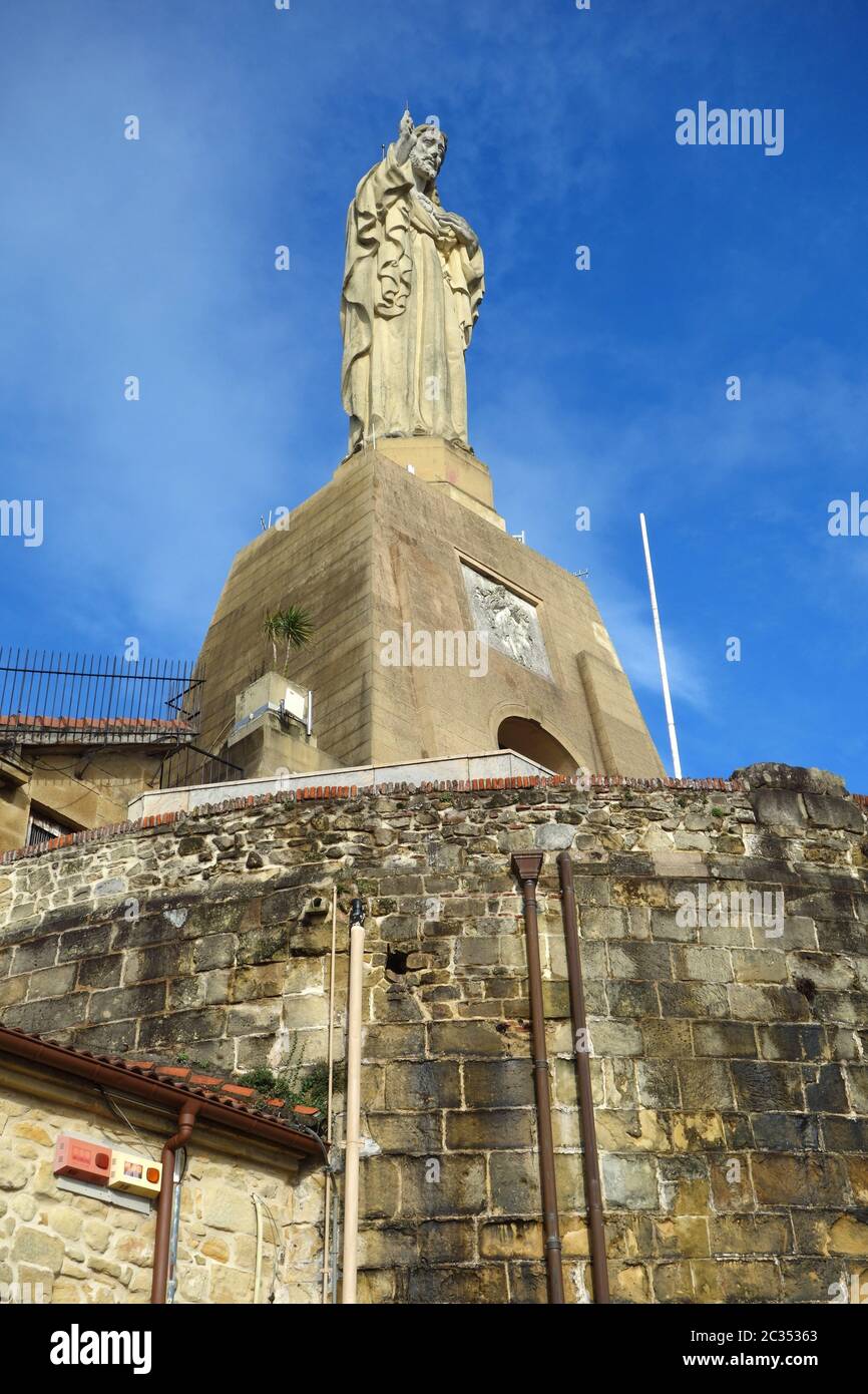 Statue du Christ à San Sebastian Banque D'Images