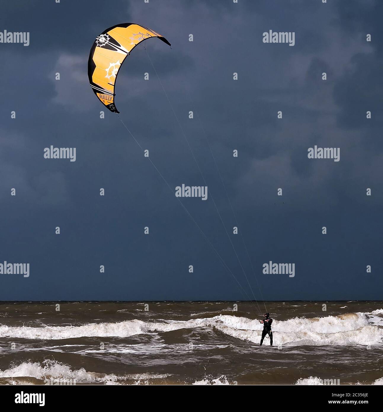 kite-surfer Banque D'Images