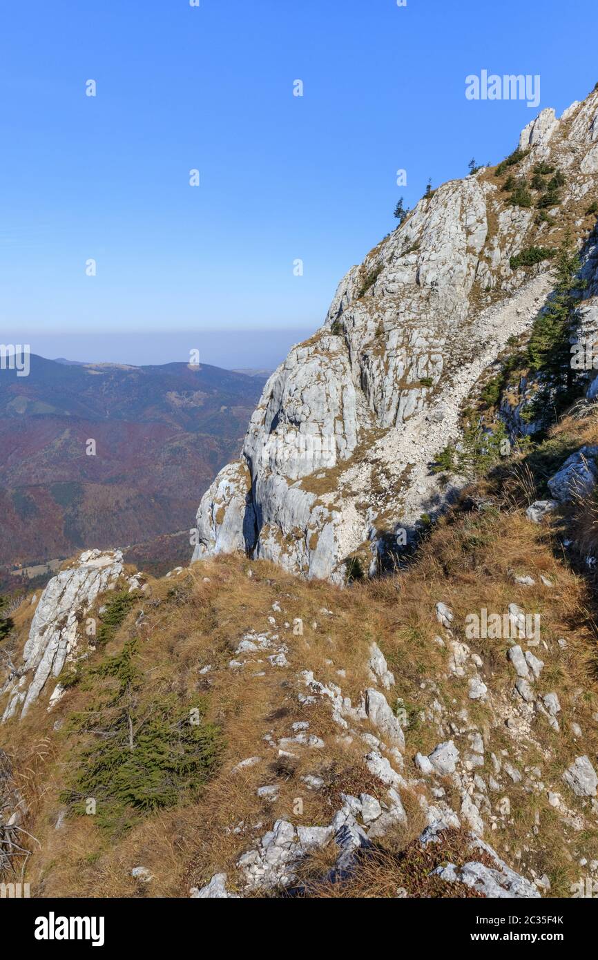 Les montagnes Piatra Craiului, Roumanie Banque D'Images