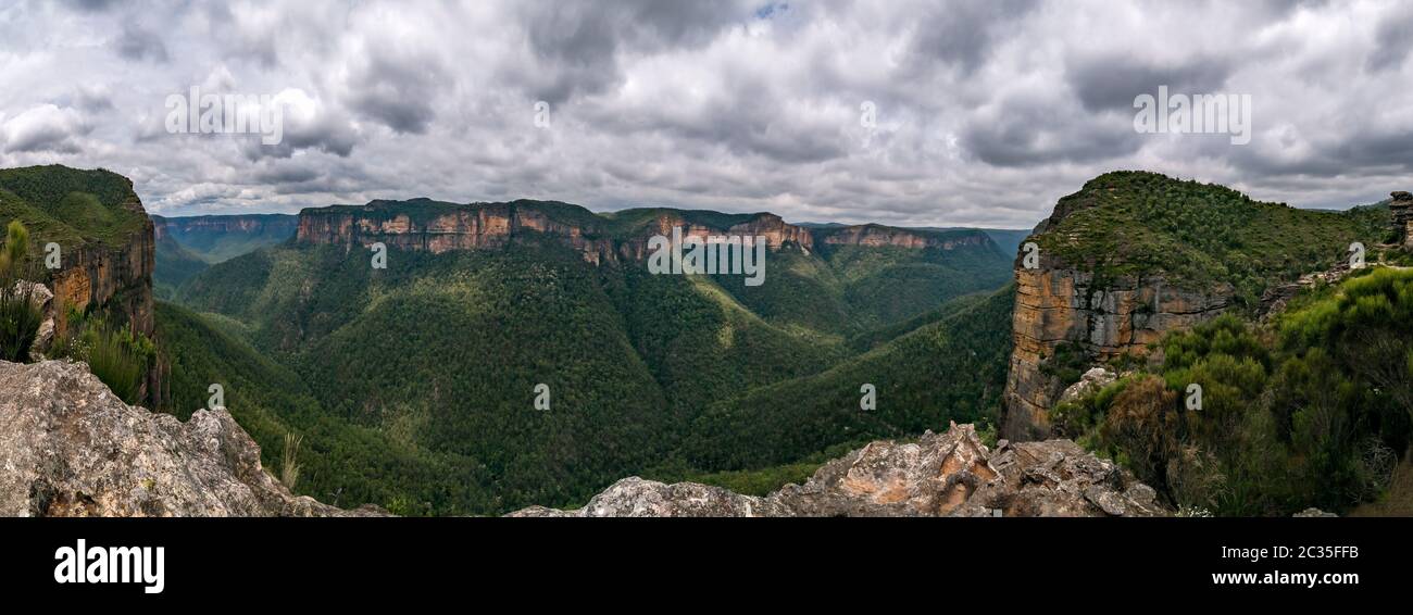 Grose Valley dans les Blue Mountains australiennes Banque D'Images