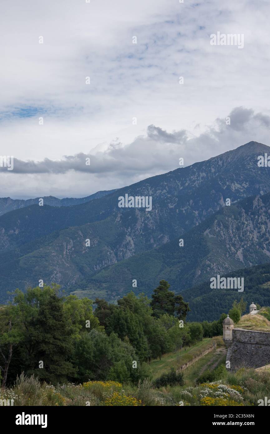 Découverte de l'est de pyrènes, sa faune et sa flore, la région de France Banque D'Images