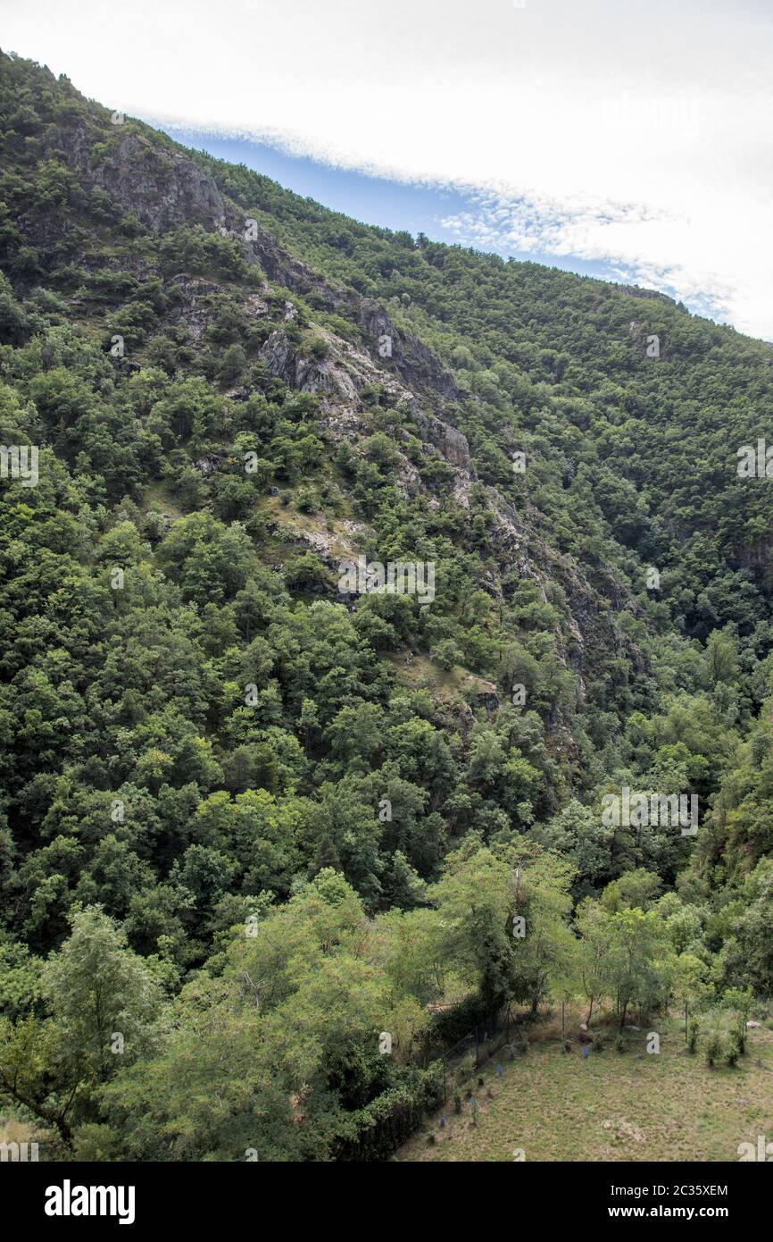 Découverte de l'est de pyrènes, sa faune et sa flore, la région de France Banque D'Images