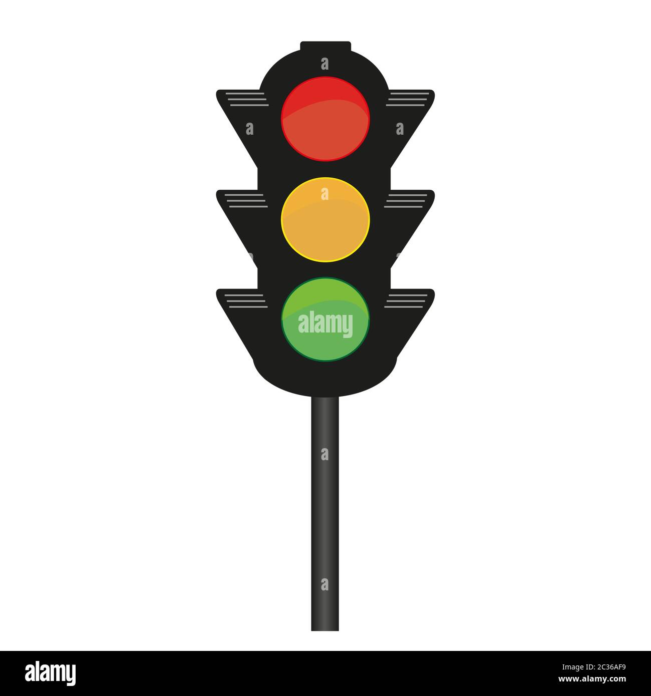 lumière trafique vectorielle Illustration de Vecteur