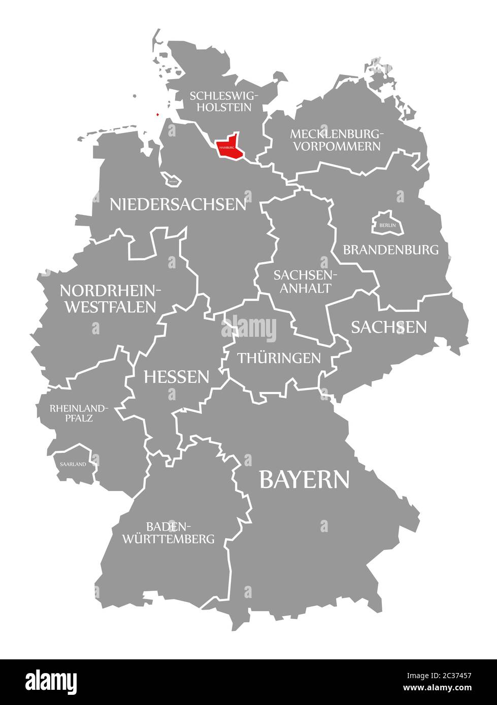 Hambourg A Souligne Rouge Dans La Carte De L Allemagne Photo Stock Alamy Hambourg A Souligne Rouge Dans La Carte De L Allemagne Photo Stock Alamy