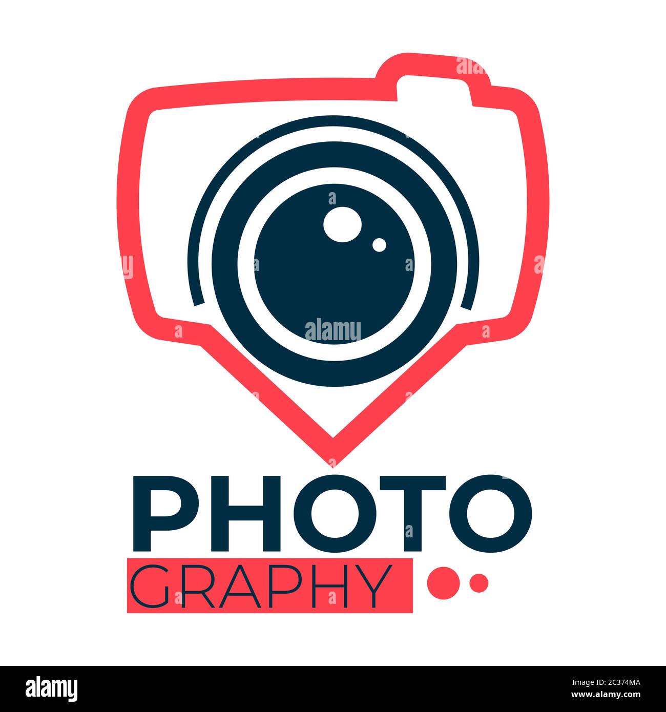 Services de studio de photographie pour prendre des photos, soins professionnels Illustration de Vecteur