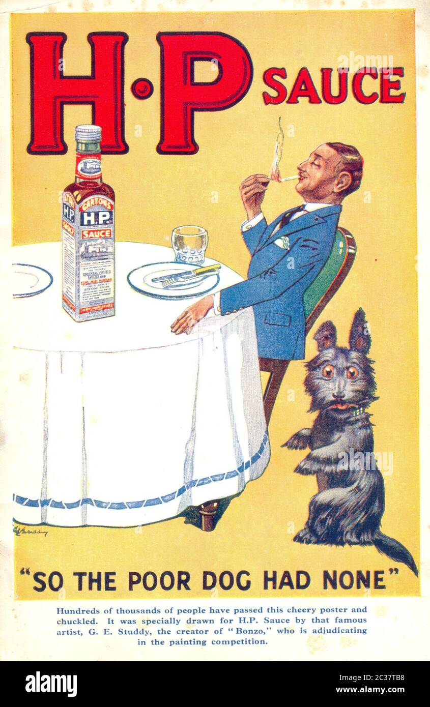 Une couverture amusante par G E Studdy pour livre de peinture de donner loin pour les enfants de la sauce H.P 1936 Banque D'Images