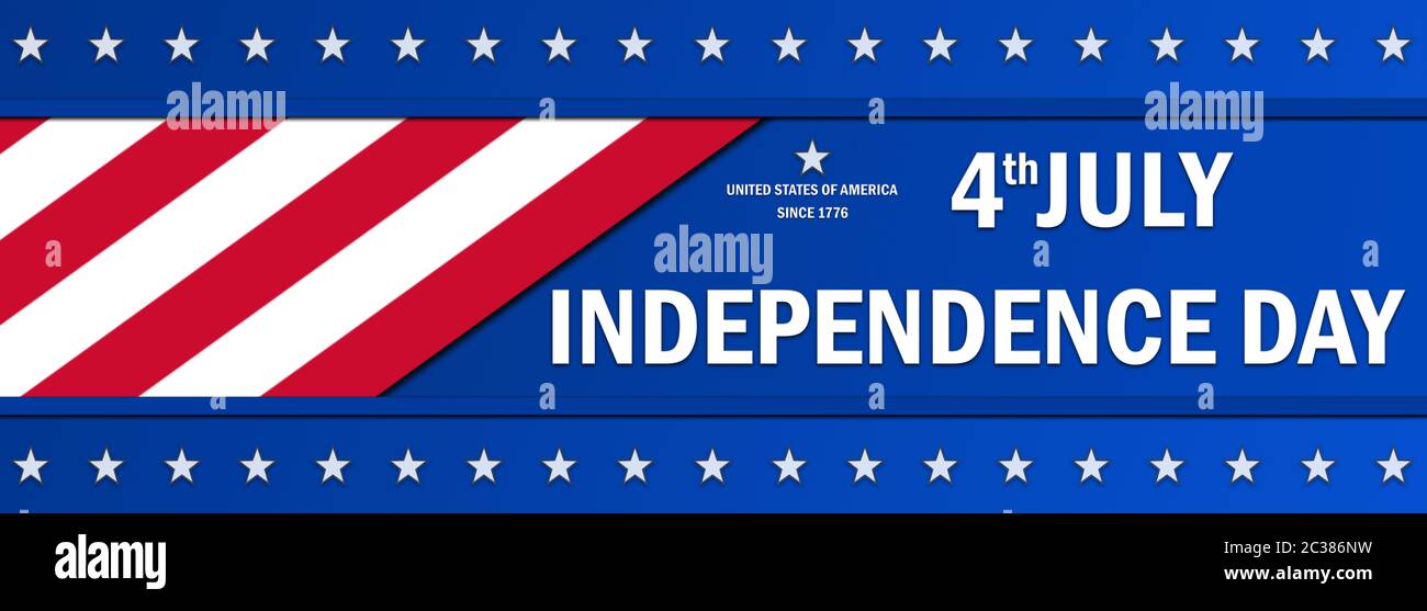 Le jour de l'indépendance, 4 juillet Fête nationale aux États-Unis d'Amérique Banque D'Images