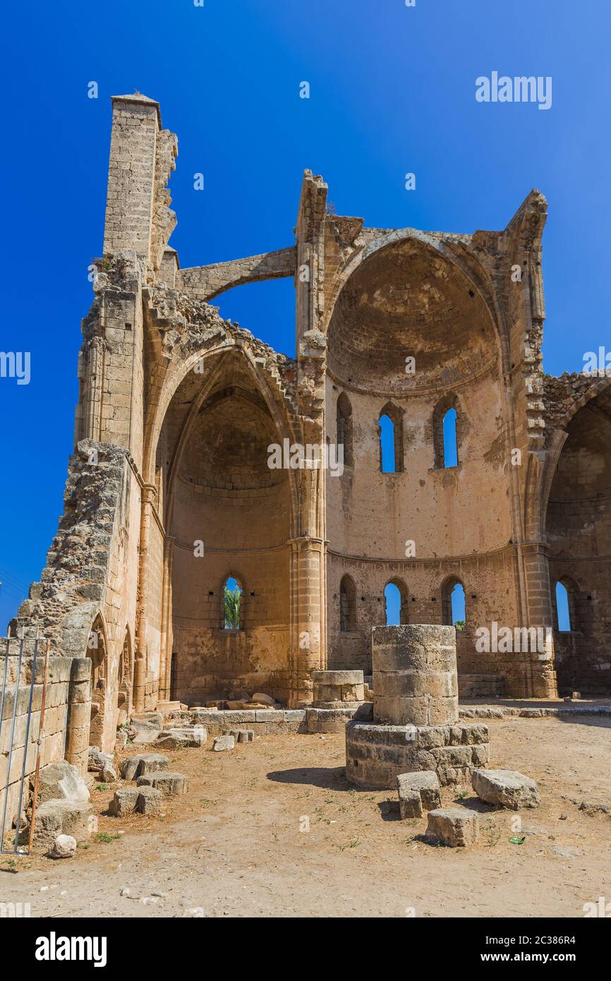 Ruines dans la vieille ville de Famagousta - Nord de Chypre Banque D'Images