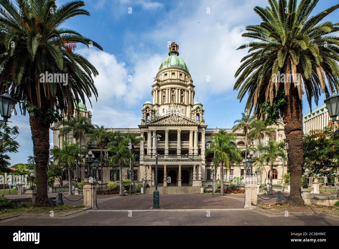 La CDB de Durban est sous confinement du virus Corona en Afrique du Sud Banque D'Images