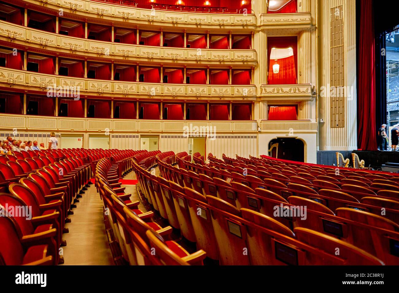 Visite de l'opéra royal. Vienne, Autriche Banque D'Images