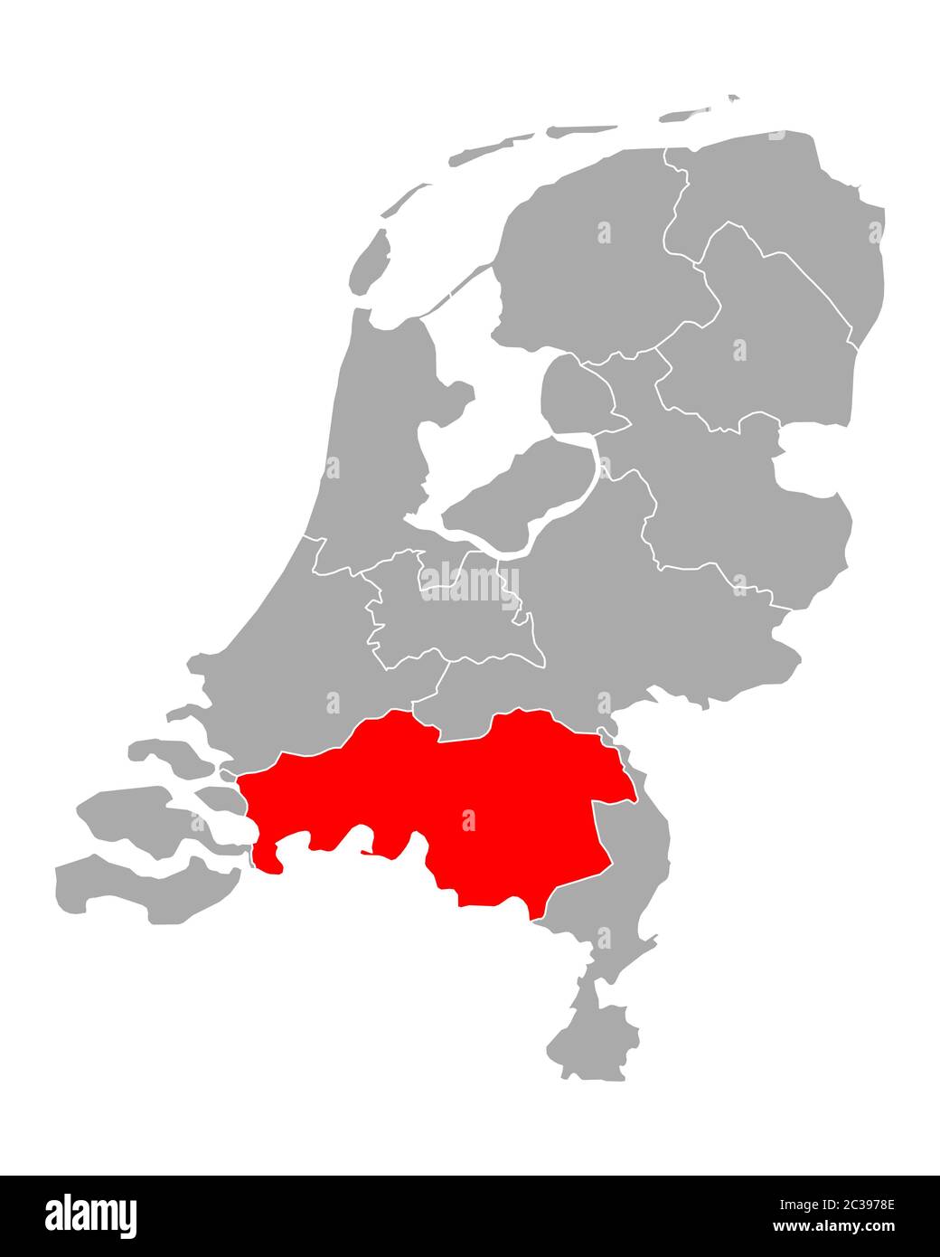 Plan de North Brabant en Pays-Bas Photo Stock - Alamy