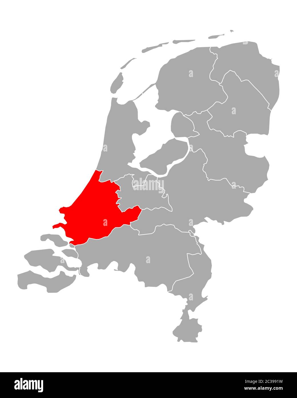 Plan de South Holland en Pays-Bas Banque D'Images