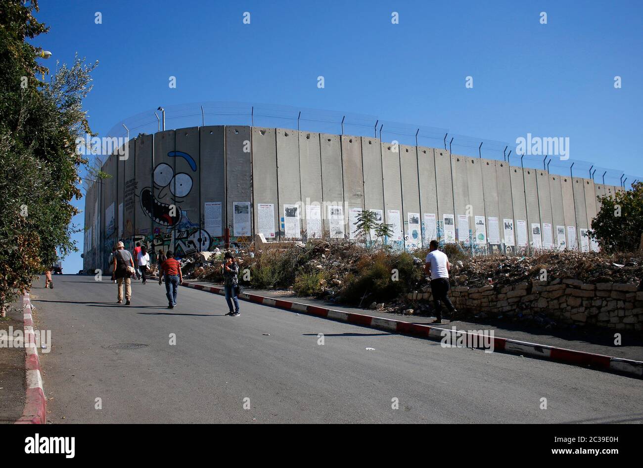 Impressionen : Mauer, Grenzanlage Sperranlage, Israelische, Bethléem, Westjordanland/ Palaestinensische Autonomiegebiete, Westbank (nur für redaktion Banque D'Images