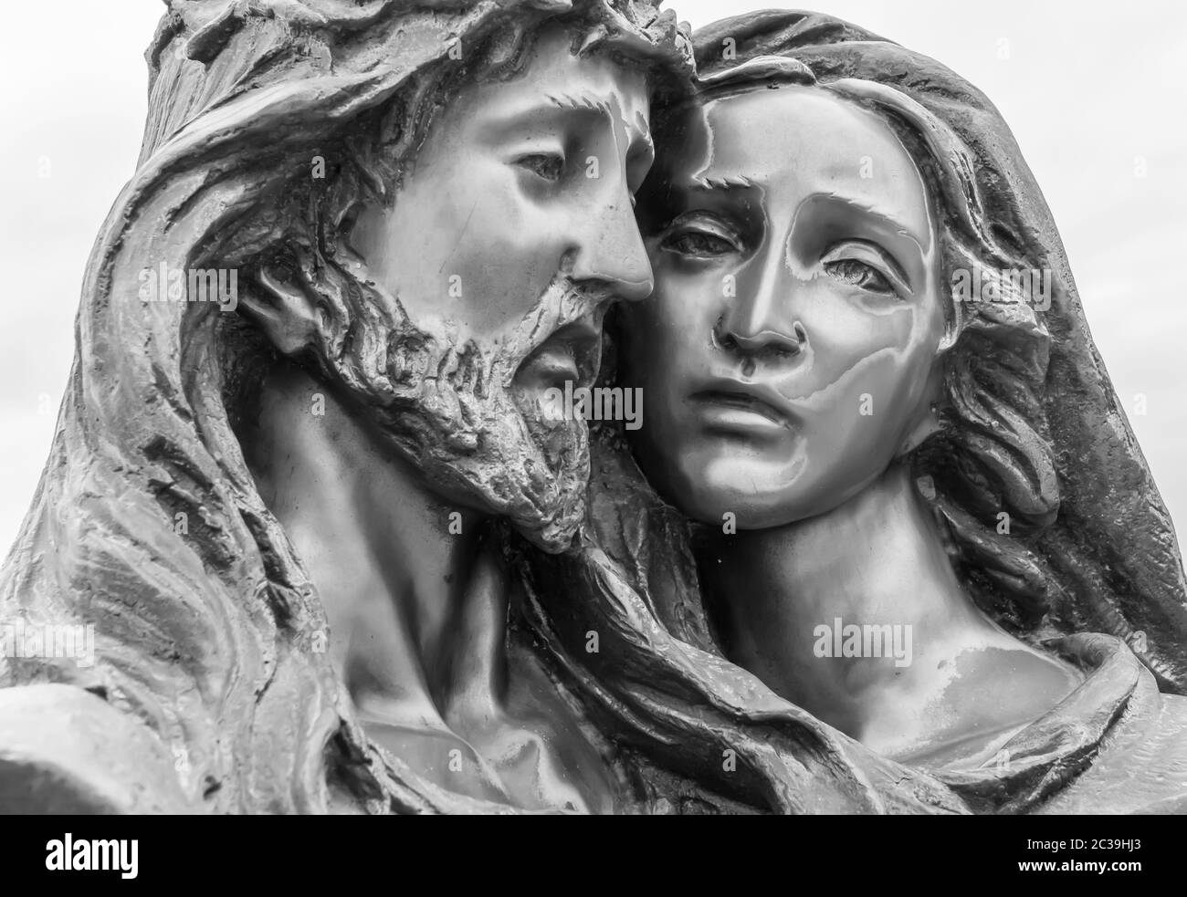 Jésus et Marie Banque D'Images
