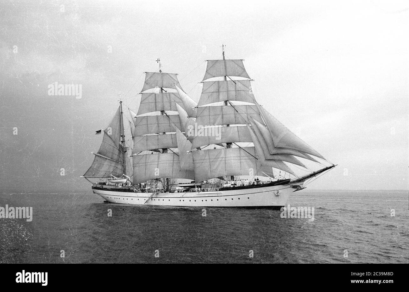 Le navire d'entraînement 'Gorch Fock' de la Marine fédérale allemande. Banque D'Images