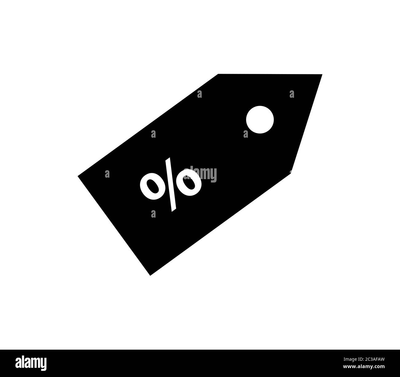 icône de remise illustrée dans un vecteur sur fond blanc Banque D'Images