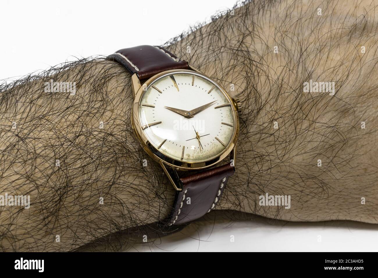MONTRE ANCIENNE NET Incabloc bracelet plaqué or old gold plated watch alte Uhr EUR 10,00 - FR