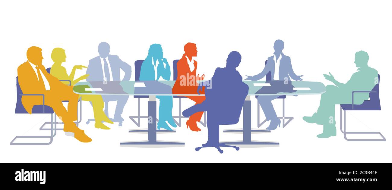 Équipe Entreprises de coopération - illustration Banque D'Images