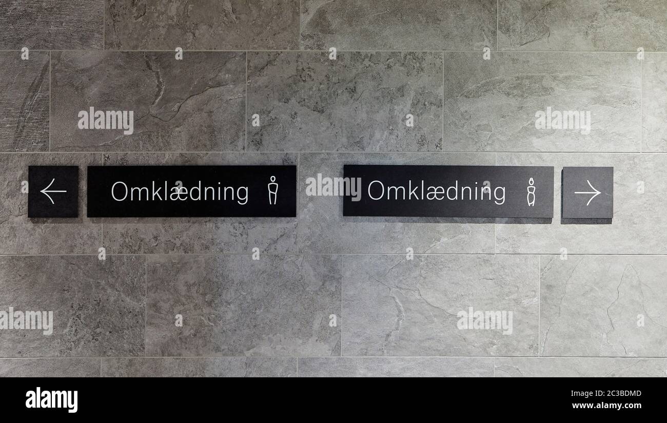 Orientation. Hotel Alsik, Sønderborg, Danemark. Architecte: Henning Larsen, 2019. Banque D'Images