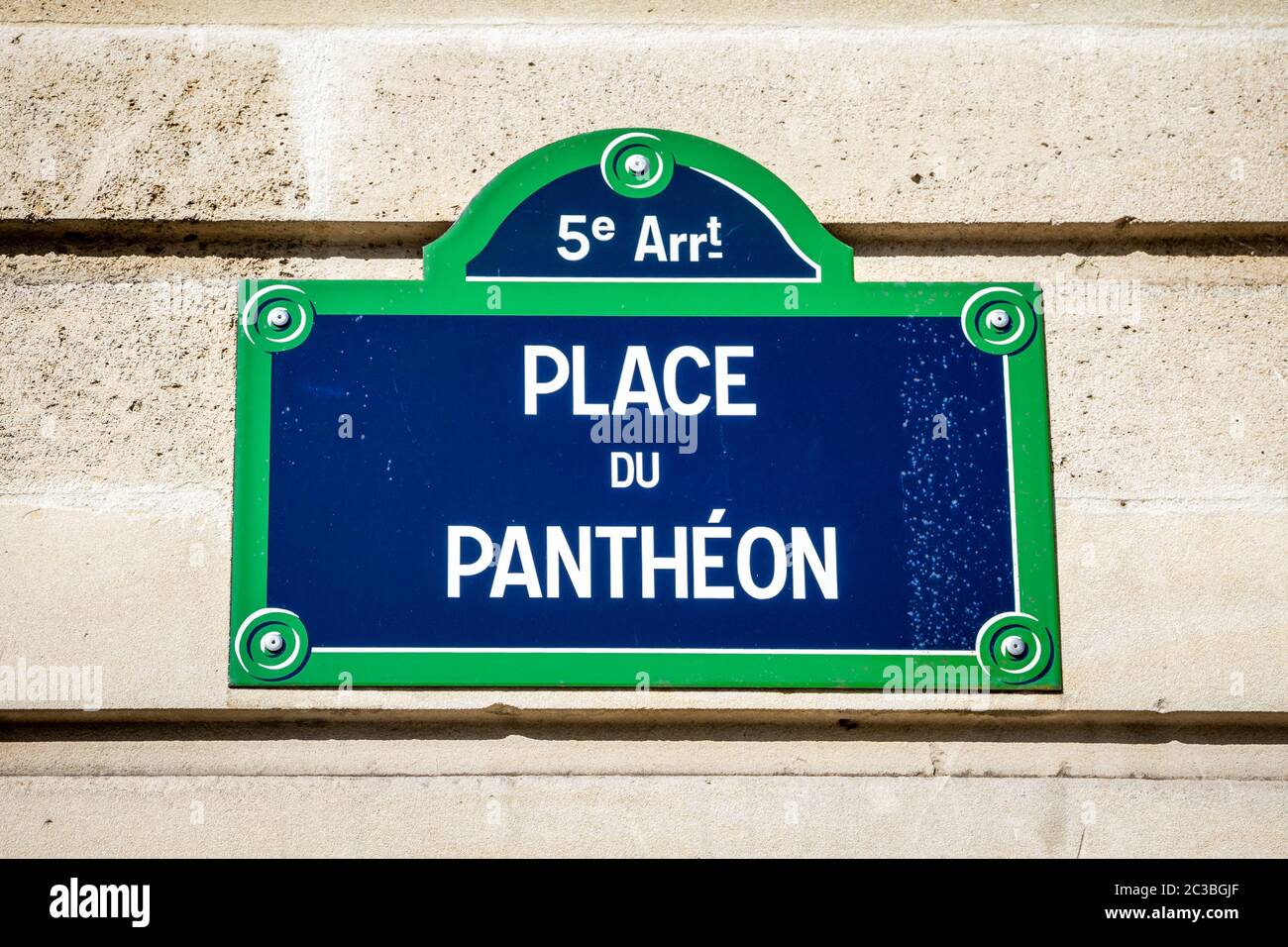 Panneau de signalisation bleu paris Banque de photographies et d’images ...