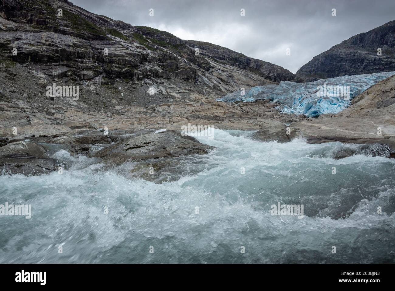 Nigardsbreen, glacier de Jostedalsbreen en Norvège, août 2018 Banque D'Images