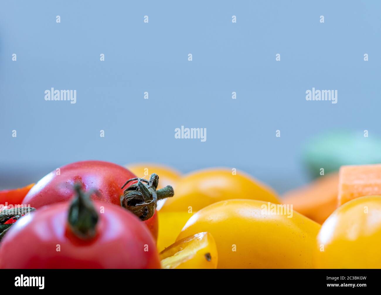 assortiment de légumes pour une salade fraîche Banque D'Images