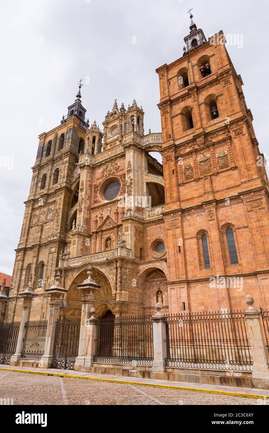 Astorga cathedral, Astorga, Espagne Banque D'Images