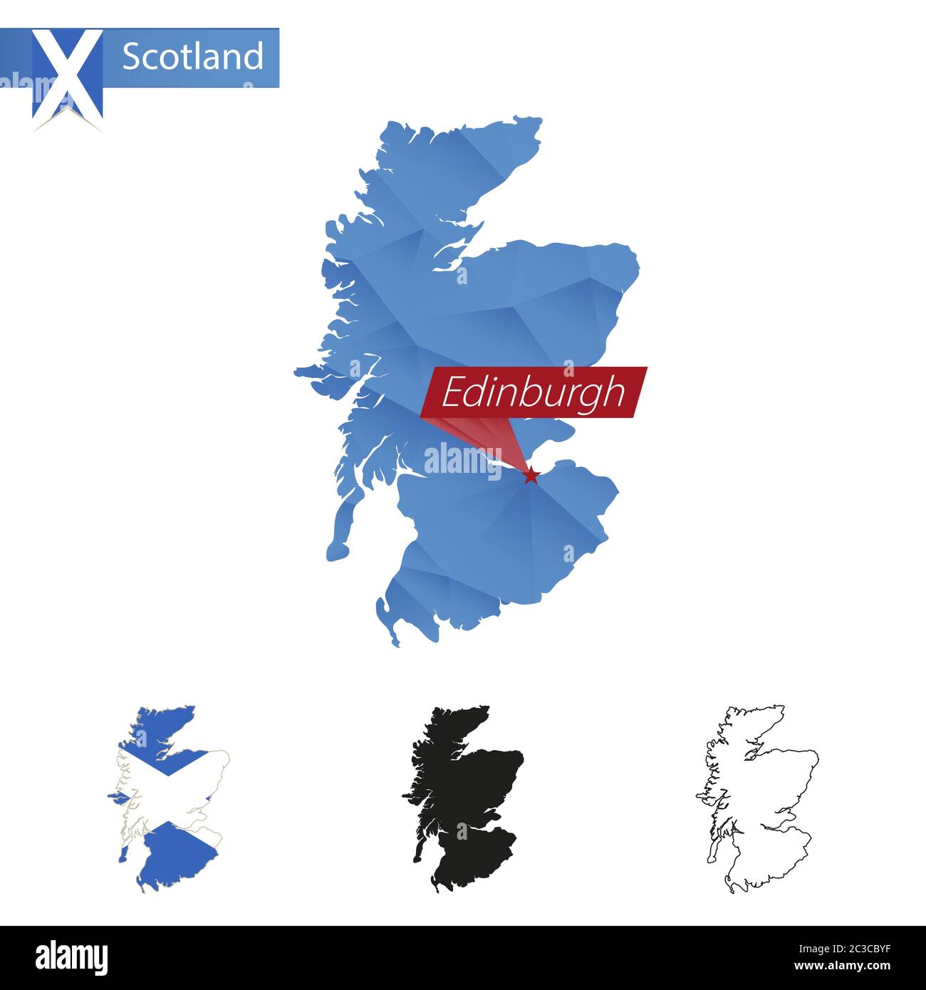carte-bleu-d-ecosse-de-la-basse-poly-avec-la-capitale-edimbourg
