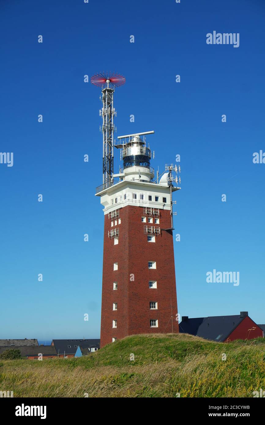 Le phare sur l'île de Helgoland Banque D'Images