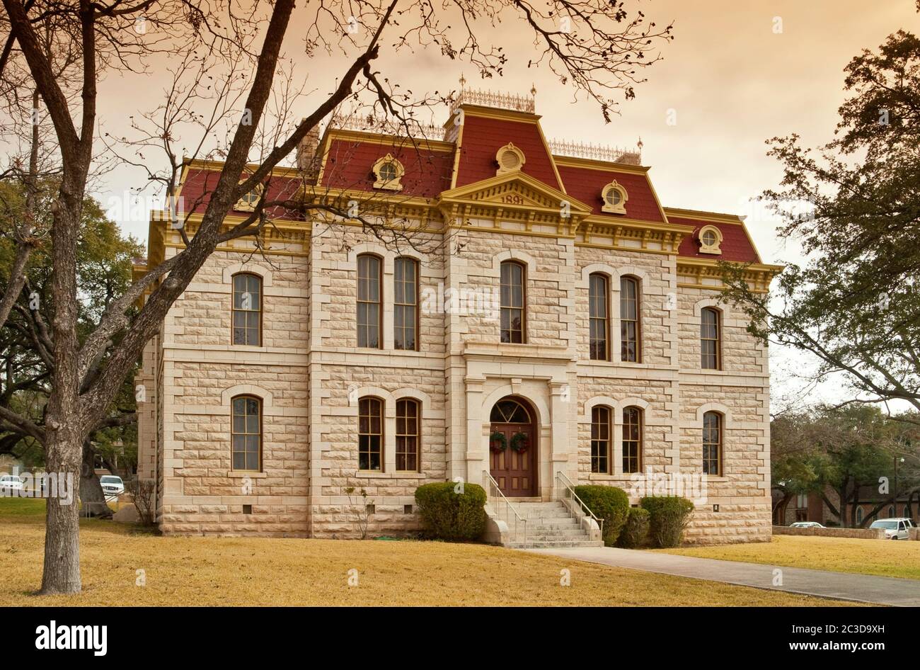 Palais de justice du comté de Sutton à Sonora, Edwards plateau, Texas, États-Unis Banque D'Images