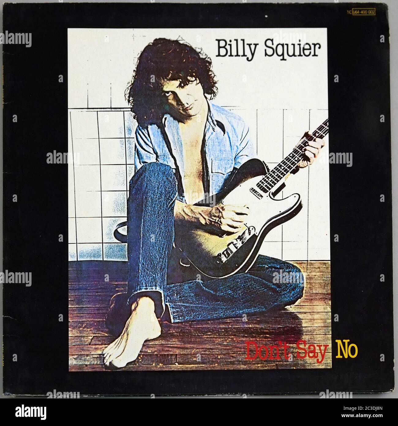 BILLY SQUIER NE DITES PAS NON - Vintage 12'' LP vinyle housse Banque D'Images