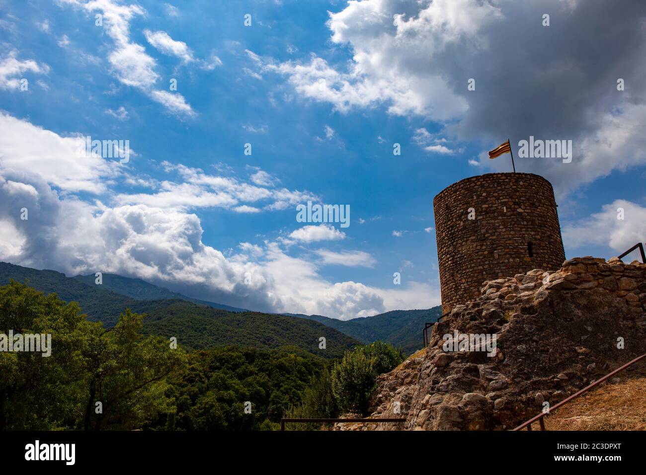 Laroque-des-Albères, Pyrénées Orientales, France Banque D'Images