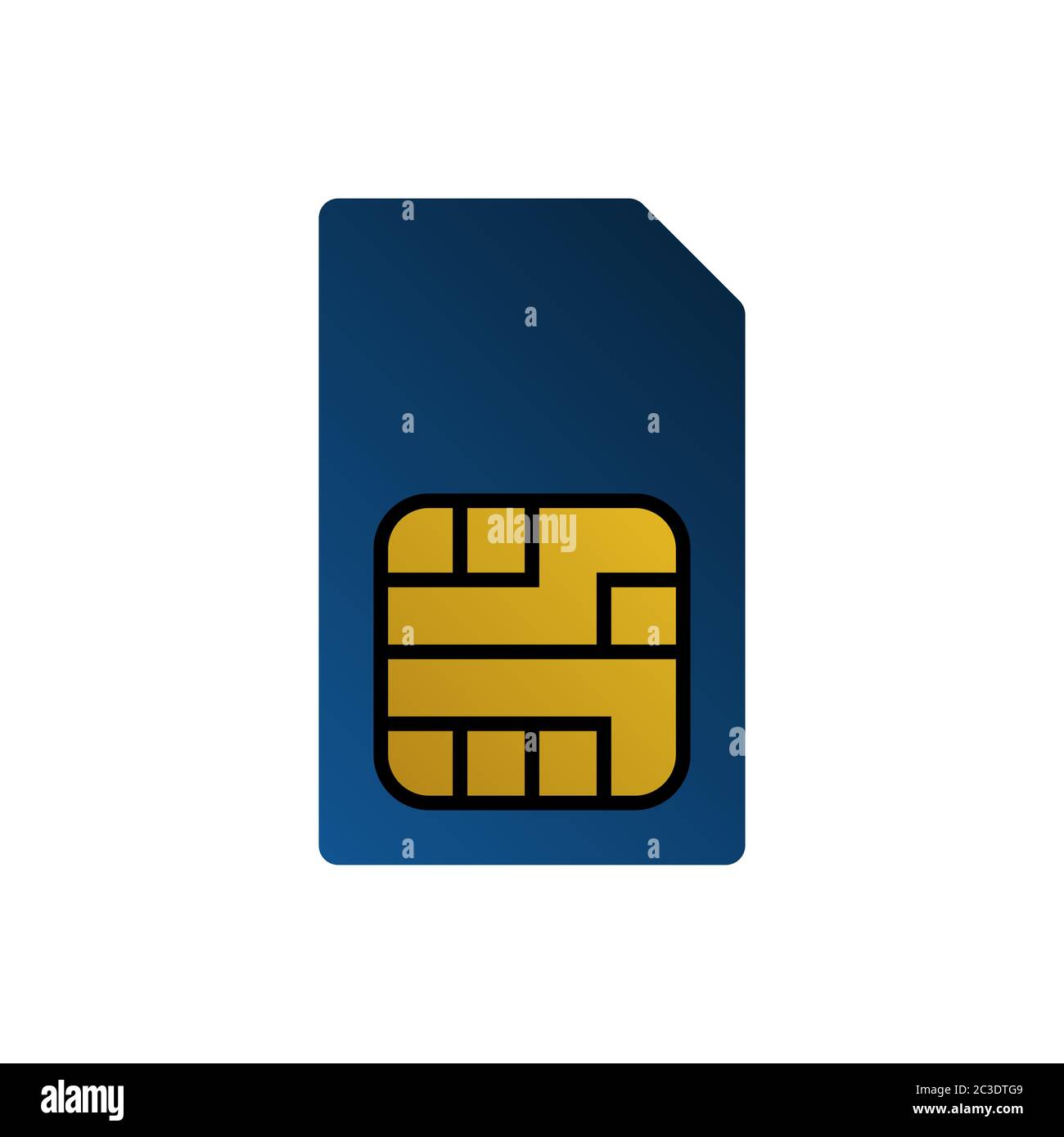 illustration vectorielle de la carte sim Illustration de Vecteur