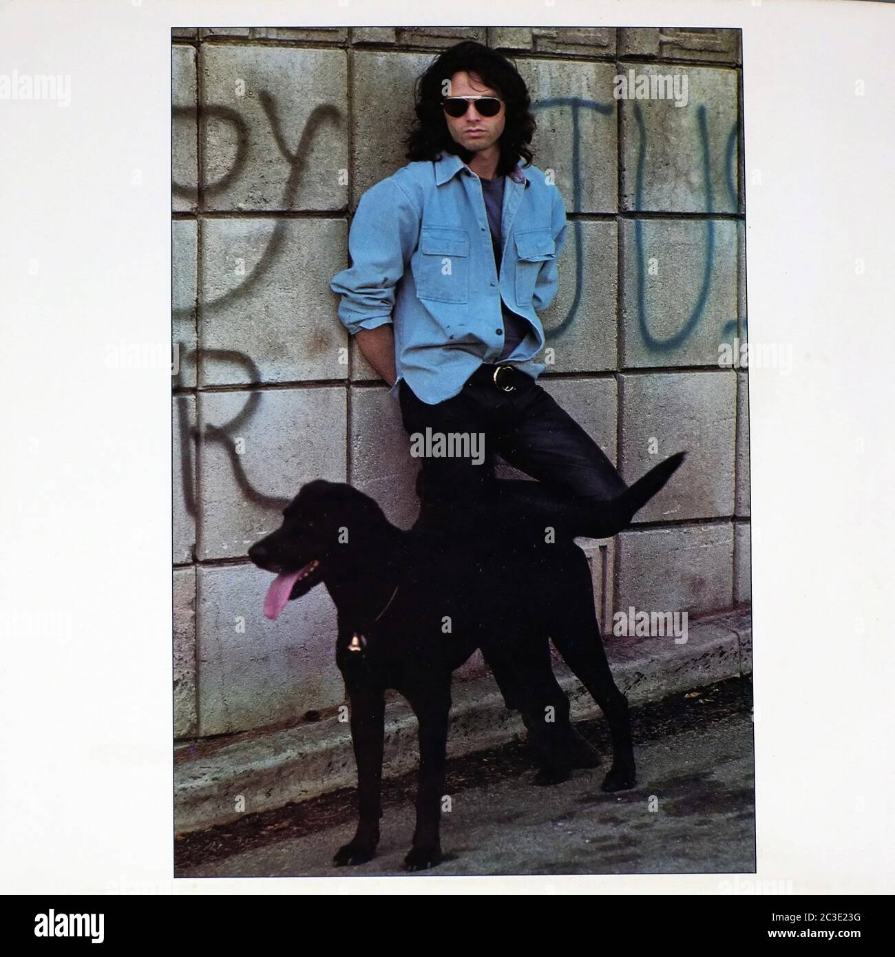 PORTES UNE PRIÈRE AMÉRICAINE JIM MORRISON - Vintage 12'' LP vinyle 02 couverture Banque D'Images