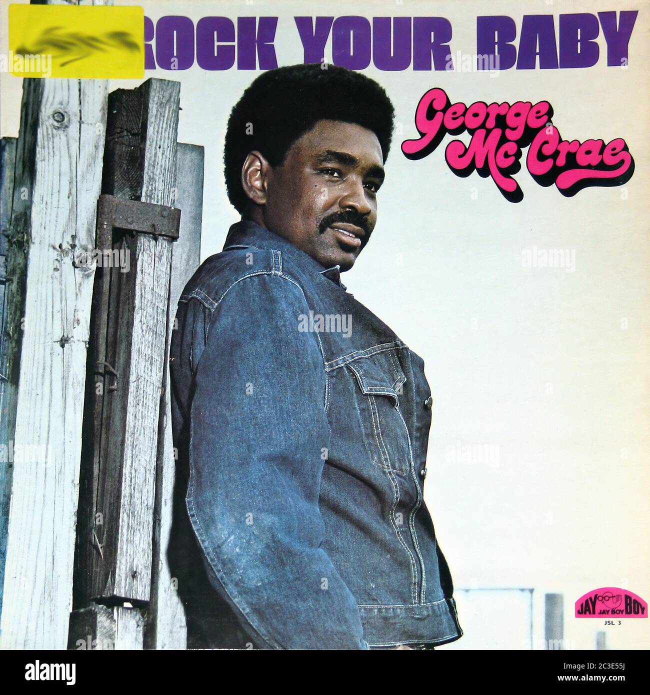 George McCrae - Rock Your Baby - Vintage 12'' vinyle LP couverture Banque D'Images