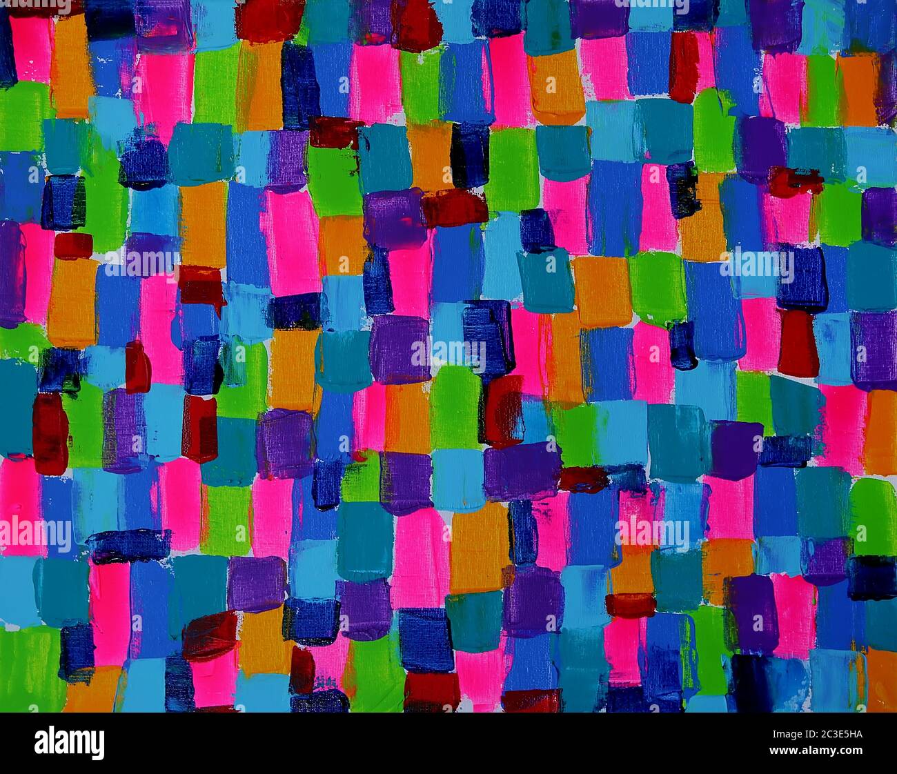 Arrière-plan abstrait peint d'art aux couleurs vives Banque D'Images