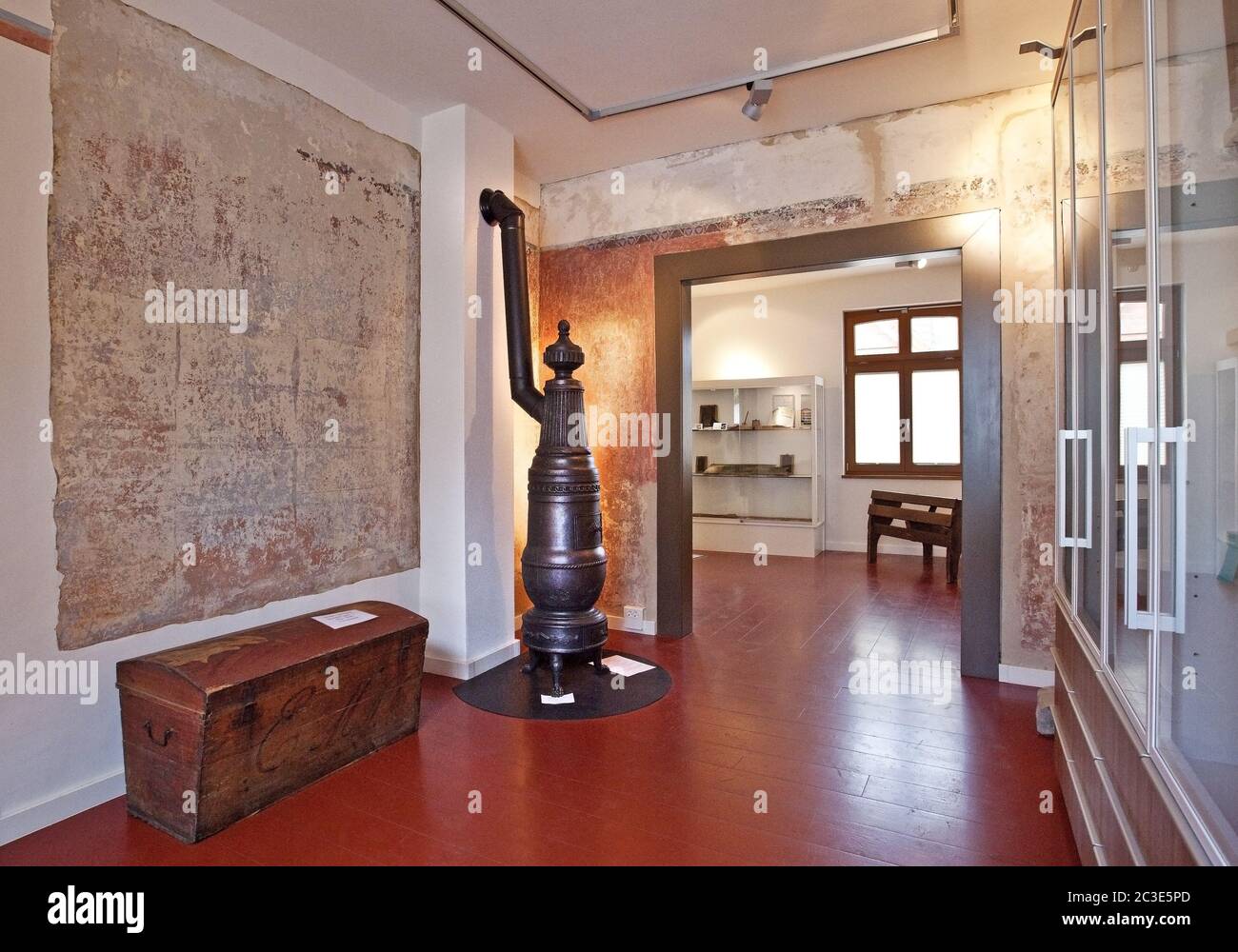 Salle d'exposition dans l'école juive, l'ancienne synagogue et l'école juive, Petershagen, Allemagne, Europe Banque D'Images