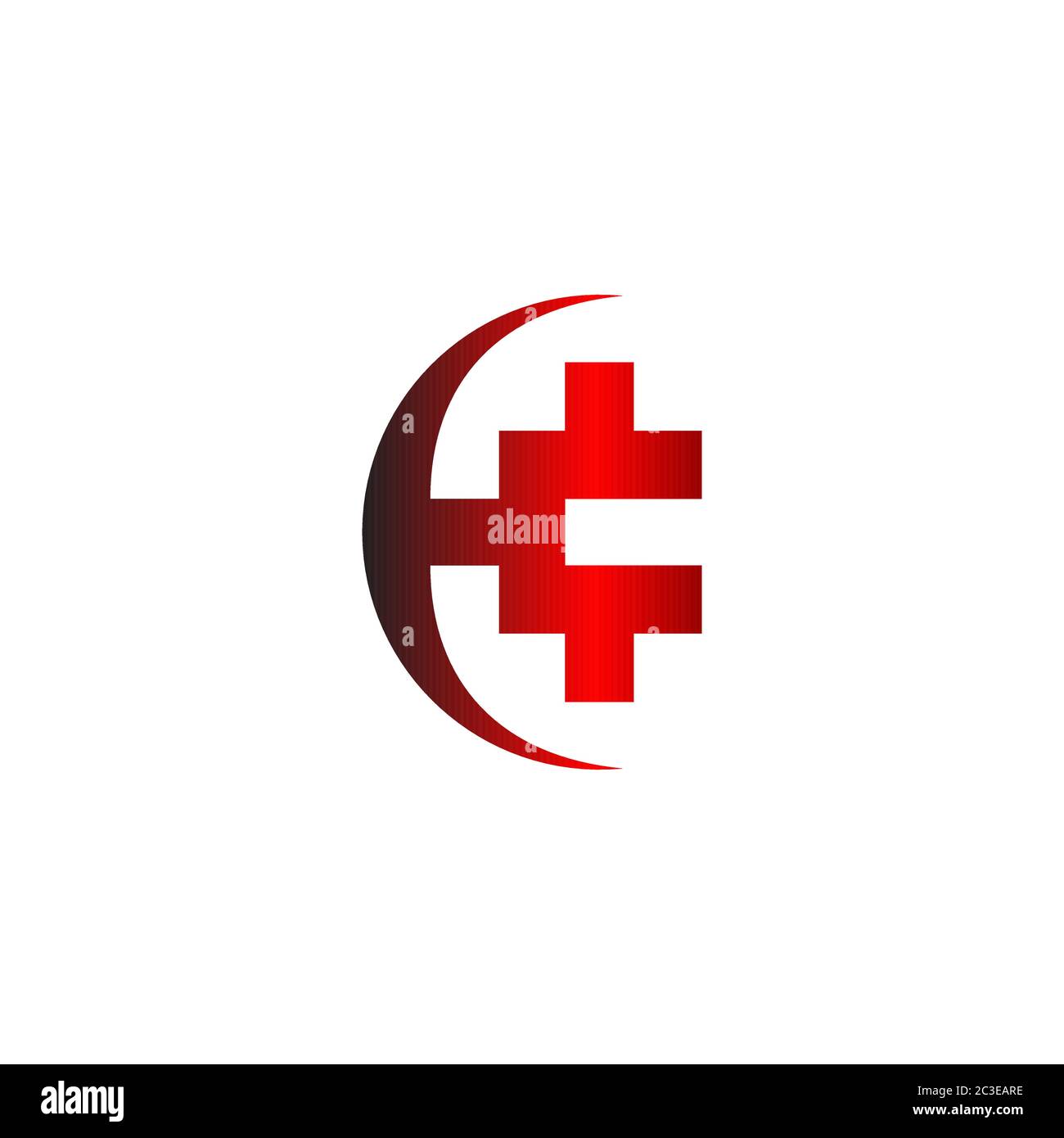 Lettre initiale modèle de logo graphique HCI, logo commercial abstrait, isolé sur fond blanc. Illustration de Vecteur