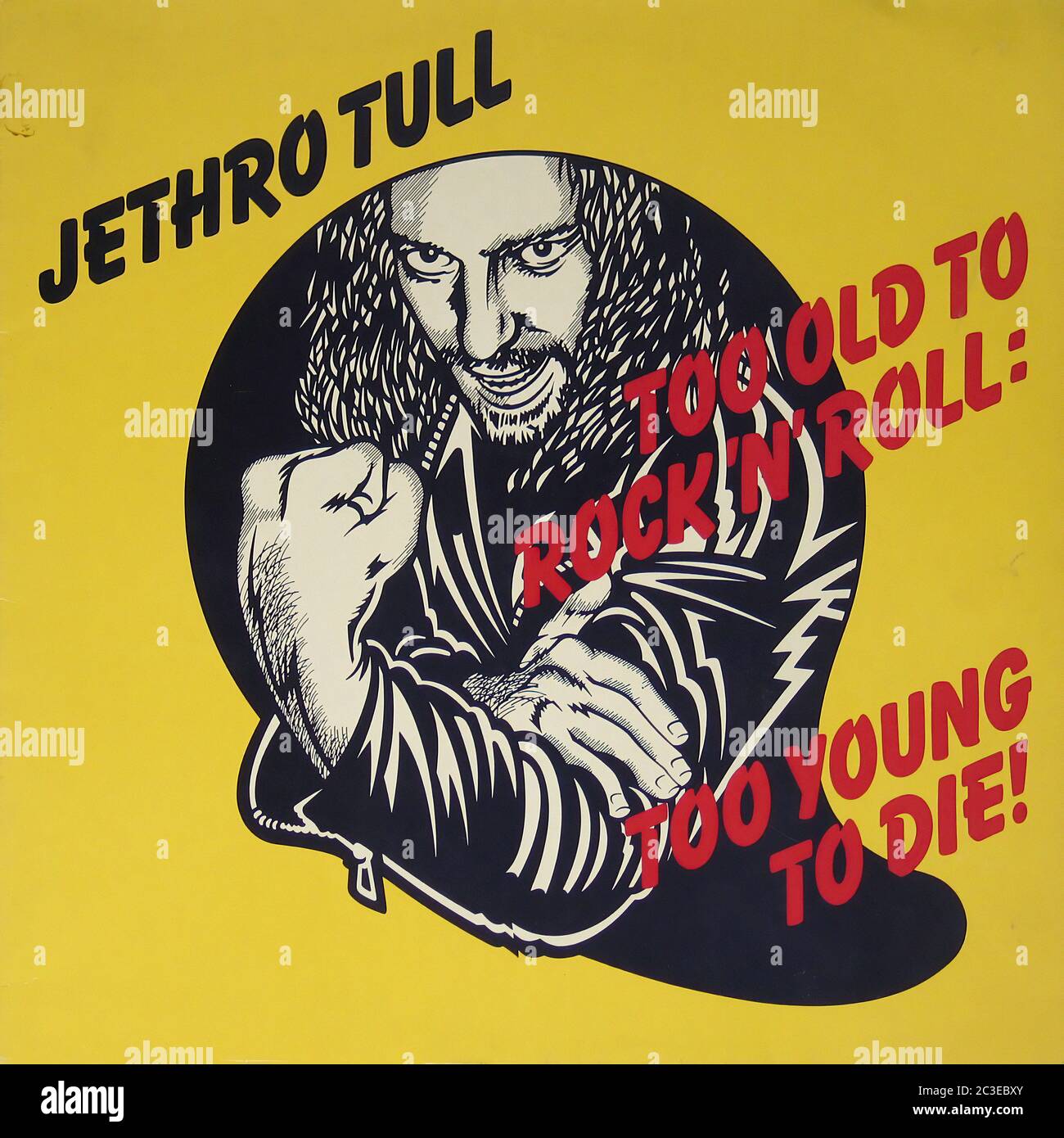 Jethro Tull - Too Old to Rock 'n' Roll' Too Young to Die Green Label - Vintage 12'' vinyle LP 02 Banque D'Images