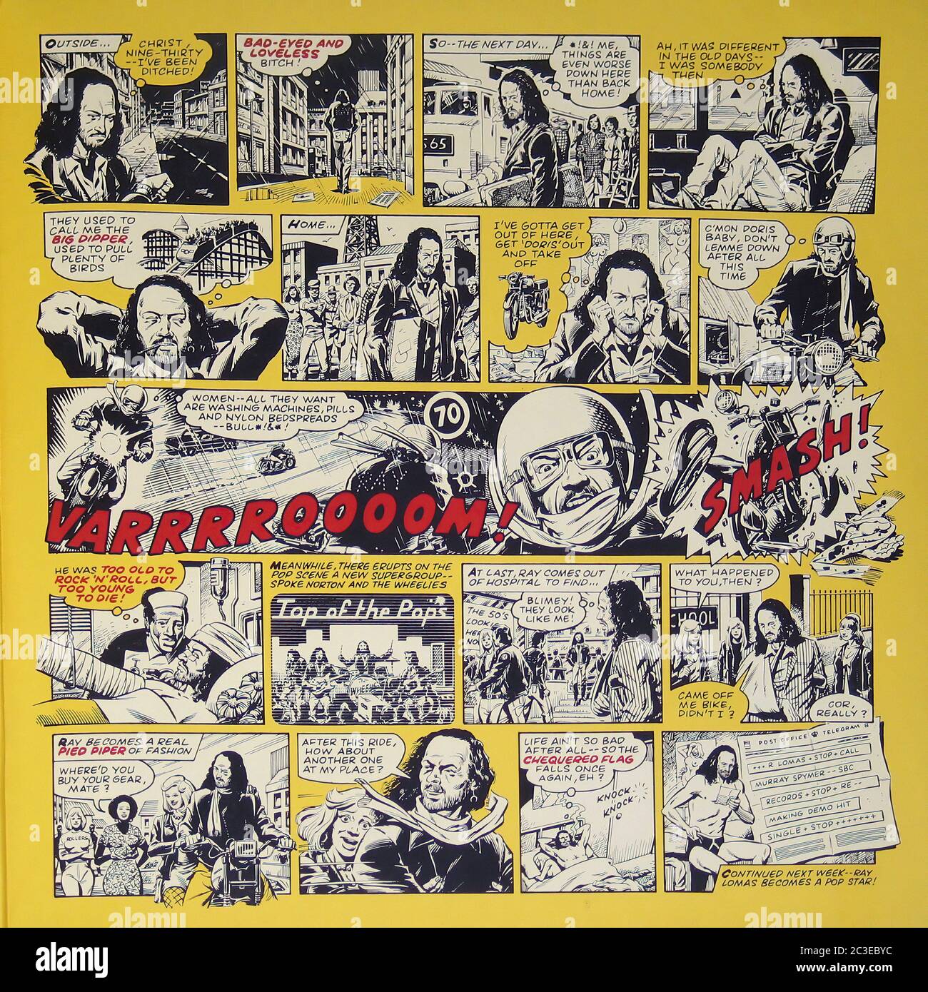 Jethro Tull - Too Old to Rock 'n' Roll' Too Young to Die Green Label - Vintage 12'' vinyle LP 01 Banque D'Images