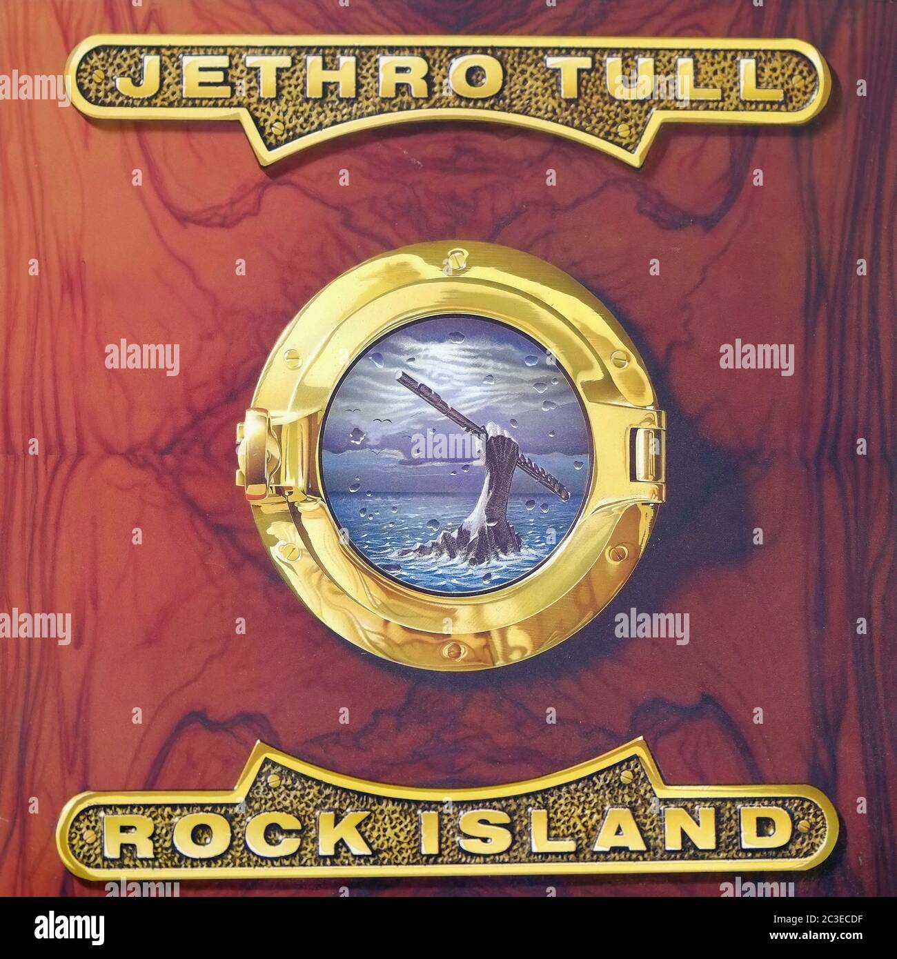 JETHRO TULL ROCK ISLAND - Vintage 12'' LP vinyle Banque D'Images