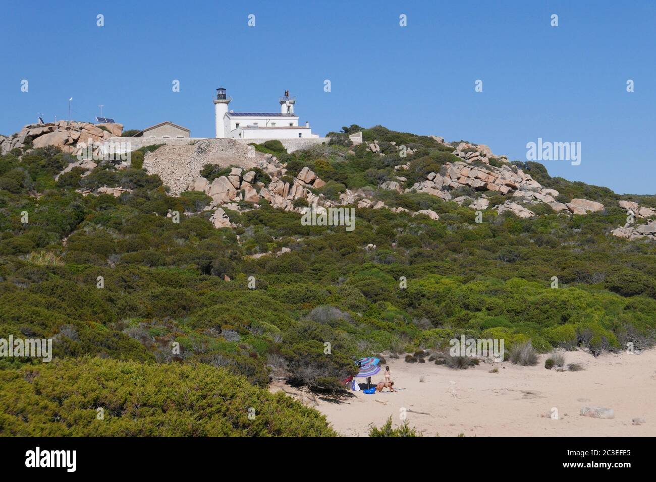 Corse du Sud, vacances au bord de l'eau sur l'île de la beauté. Banque D'Images