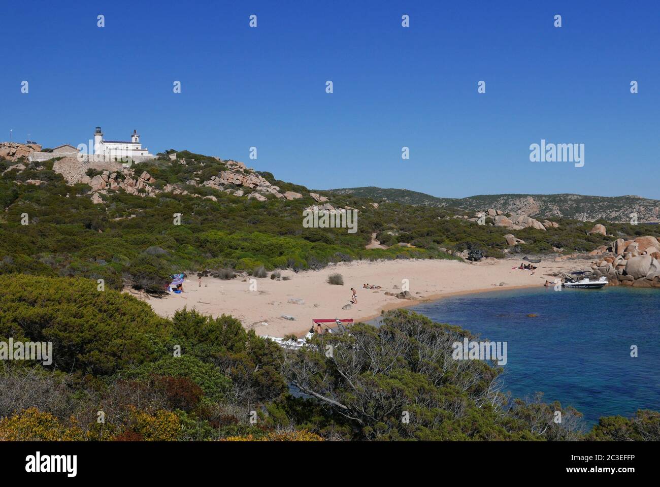 Corse du Sud, vacances au bord de l'eau sur l'île de la beauté. Banque D'Images