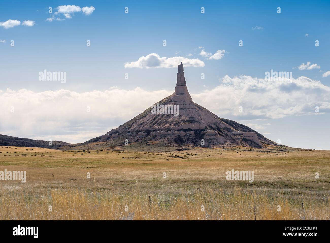 Lieu historique national de Chimney Rock au Nebraska Banque D'Images